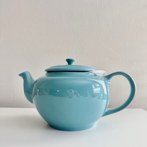 Le Creuset Other - Brand New Le Creuset Large Tea Pot with Infuser Teal Blue Turquoise